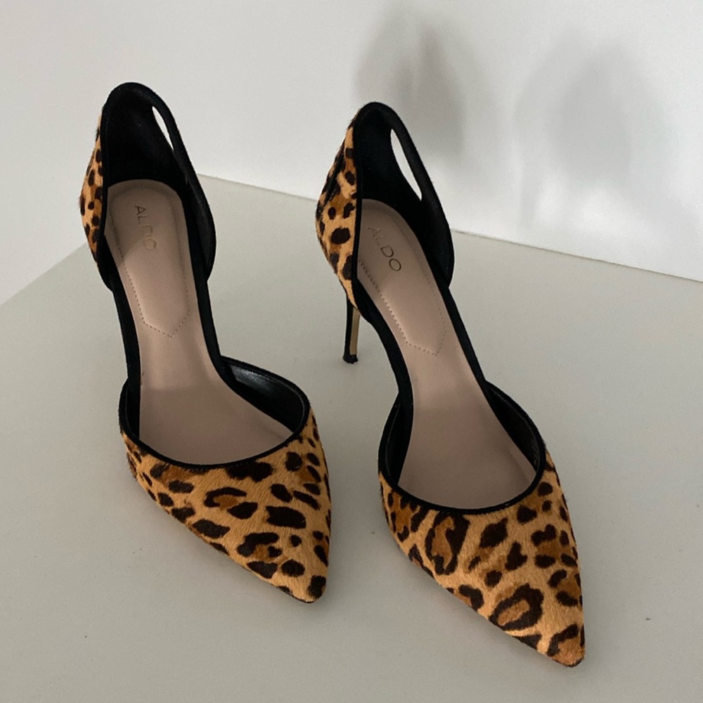 Aldo brand Leopard Patterned Heels.
